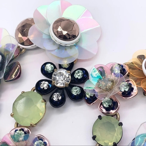 J. Crew Sequin Brulee Flower Necklace - Picture 6 of 11